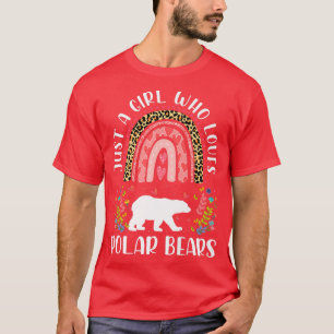 Camiseta Leopard Apenas Uma Menina Que Ama Arco-Íris De Urs
