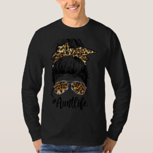 Camiseta Leopard Auties Tia Vida Bonita Menina de Arma
