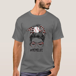 Camiseta Leopard Ball Meme Vida Mensageira Jogo Mães
