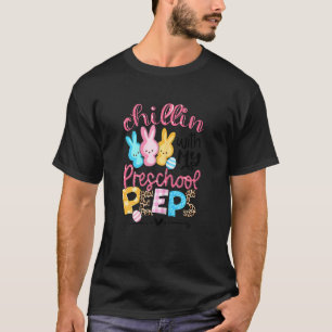 Camiseta Leopard Bunny Chillin Com Meu Prescool Bunnies Ea