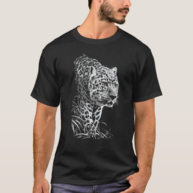 Camiseta Leopard Cheetah Cheetah Jaguar Wild Cat Predator P (Frente)