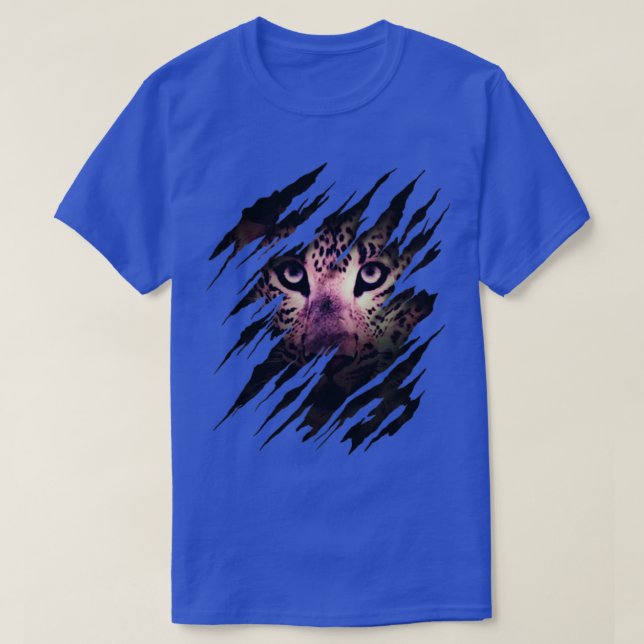 Camiseta Leopard Claw Scratch Wild Big Cat Wildlife (Frente do Design)