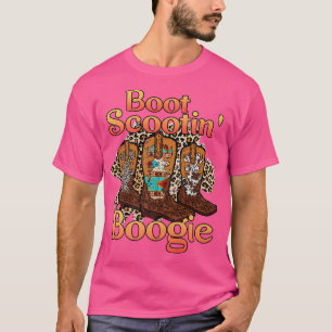 Camiseta Leopard Cowboy Boots Scoting Boogues Western Count