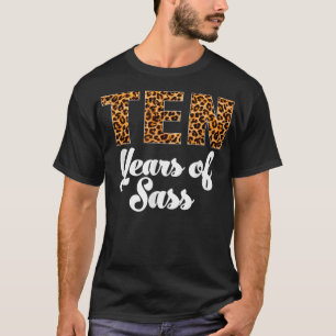 Camiseta Leopard Décimo Aniversário 10 Anos 10º Aniversário