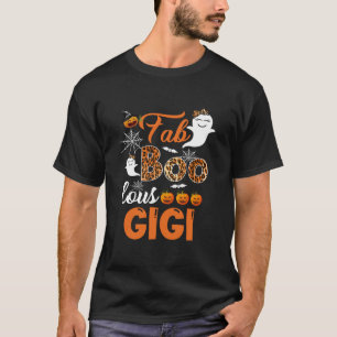 Camiseta Leopard Fab Boo Lous Gigi Spooky Gigi Halloween Co