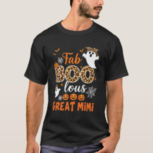 Camiseta Leopard Fab Boo Lous Grande Mimi Assustador Fantas