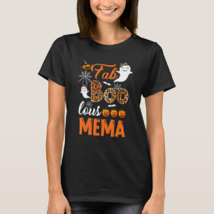 Camiseta Leopard Fab Boo Lous Mema Spooky Halloween