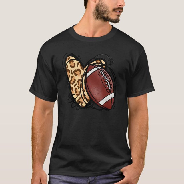 Camiseta Leopard Football Heart Sea (Frente)