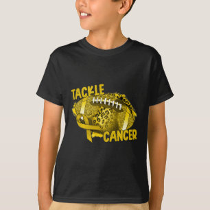 Camiseta Leopard Futebol Fita Dourada Infância Câncer Premi