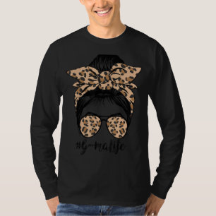 Camiseta Leopard G Mãe Vida Bonita, Dia de as mães de Arma