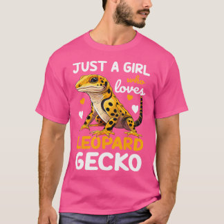 Camiseta Leopard Gecko Apenas Uma Menina Que Ama Geckos