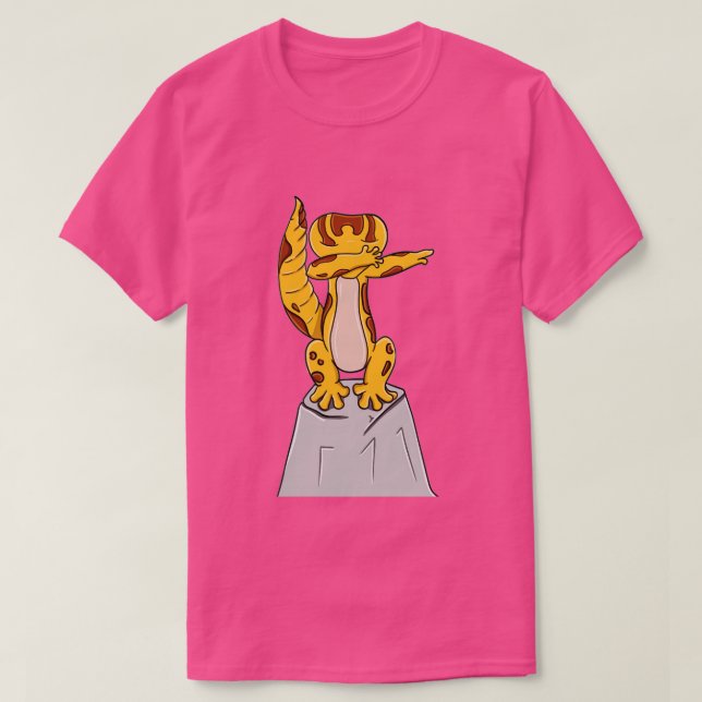 Camiseta Leopard Gecko Dabbing (Frente do Design)