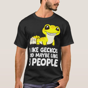 Camiseta Leopard Gecko Eu Gosto De Geckos E Talvez Como 3 P