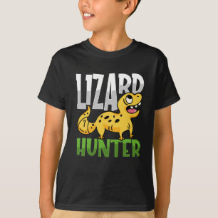 Camiseta Leopard Gecko Lizard Hunter Répteis