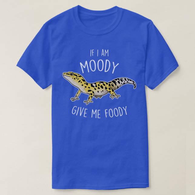 Camiseta Leopard Gecko Lizard Moody Foody (Frente do Design)
