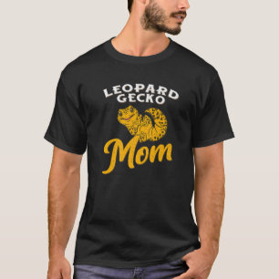 Camiseta Leopard Gecko Mãe Mulher Fofa Lizard e Réptil