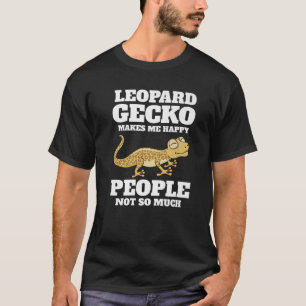 Camiseta Leopard Gecko Me Faz Feliz Retro Kawaii Lizard Re