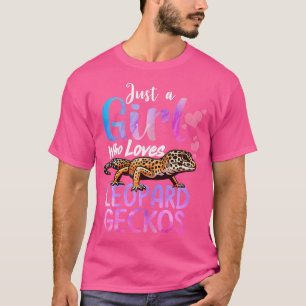 Camiseta Leopard Gecko Para Meninas Jovens Mulheres