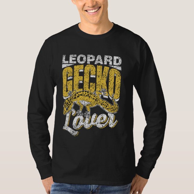 Camiseta Leopard Gecko Proprietário do Lover Geckos Lizard  (Frente)