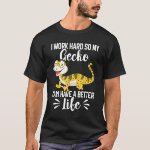 Camiseta Leopard Gecko Reptile Cute Lizard Pet Gecko Keepe