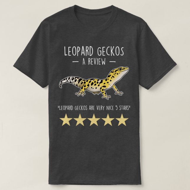 Camiseta Leopard Gecko Review (Frente do Design)