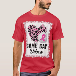Camiseta Leopard Golf Game Day Vibes Breast Cancer Awarenes