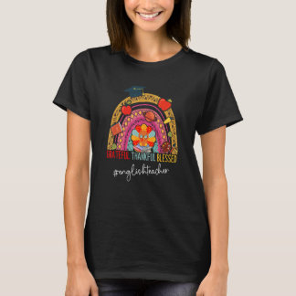 Camiseta Leopard Grateful Professor Inglês Rainbow