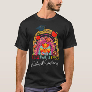 Camiseta Leopard Grateful Secretário da Escola Rainbow