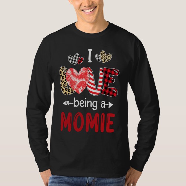Camiseta Leopard Happy Mothers Day I Love Being A Momie Buf (Frente)