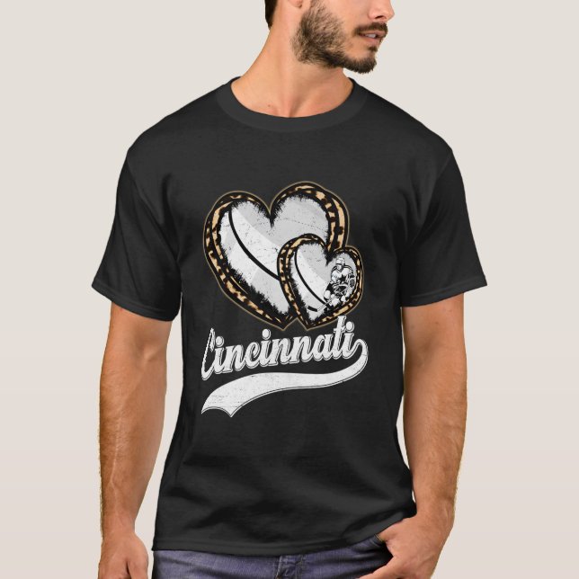 Camiseta Leopard He Cincinnati Hockey (Frente)