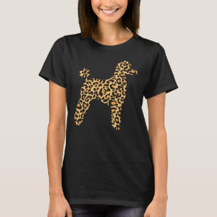 Camiseta Leopard Imprime Poodle Pet Dog Proprietário de Cac