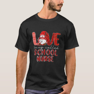 Camiseta Leopard Love Ser Chamado Enfermeira Escola Gnomo V