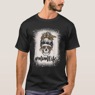 Camiseta Leopard Mãe Vida Bonita Meninas Pedagadas