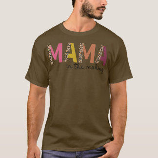 Camiseta Leopard Mama no Anúncio de Gravidez do Fazer