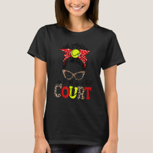 Camiseta Leopard Messy Bun Meu Coração Está No Tribunal Sof