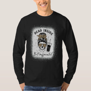 Camiseta Leopard Messy Bun Morto, Mas Caffeinado Moth
