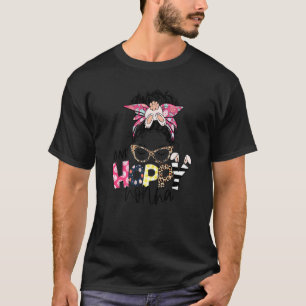 Camiseta Leopard Messy Bun One Hoppy Nonna Funny Nonna East