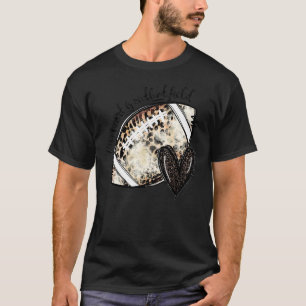 Camiseta Leopard Meu Coração Está Nesse Campo Futebol Heart