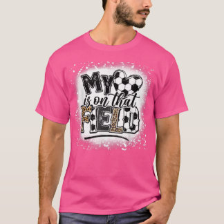 Camiseta Leopard My Heart Is On That Field Soccer Love Game