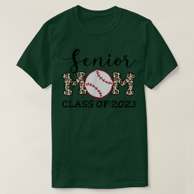Camiseta Leopard Pattern Baseball Mais velho Mãe Classe de  (Frente do Design)