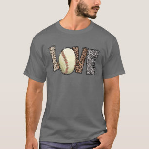 Camiseta Leopard Pattern Mother's Day For Baseball Lovers W