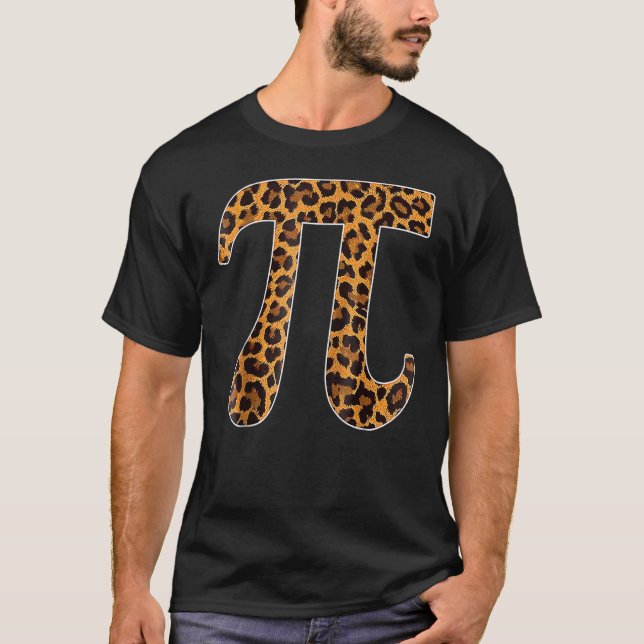 Camiseta Leopard Pi - Símbolo Nacional do Pi (Frente)