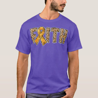 Camiseta Leopard Print Orange Ribbon FAITH ADHD Awareness P