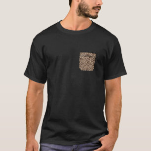 Camiseta Leopard Print Spot Faux Pocket Cheetah Wild Animal