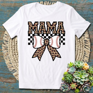 Camiseta Leopard Print Tênis Mama Perfeito para Mães Tênis