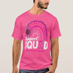 Camiseta Leopard Rainboow Suporta Cancer de Mama na Esquadr