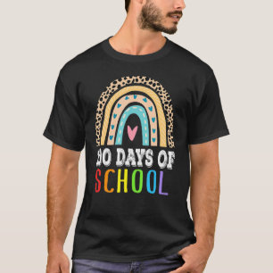 Camiseta Leopard Rainbow 100 Dias De Professora Garoto Gir