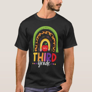 Camiseta Leopard Rainbow Alô Alô Professor De Terceiro Grau