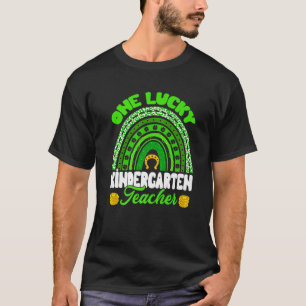 Camiseta Leopard Rainbow One Luck Kindergarten Professora R