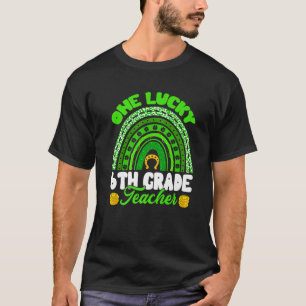 Camiseta Leopard Rainbow One Lucky 6 Teacher Rua Grade Pat